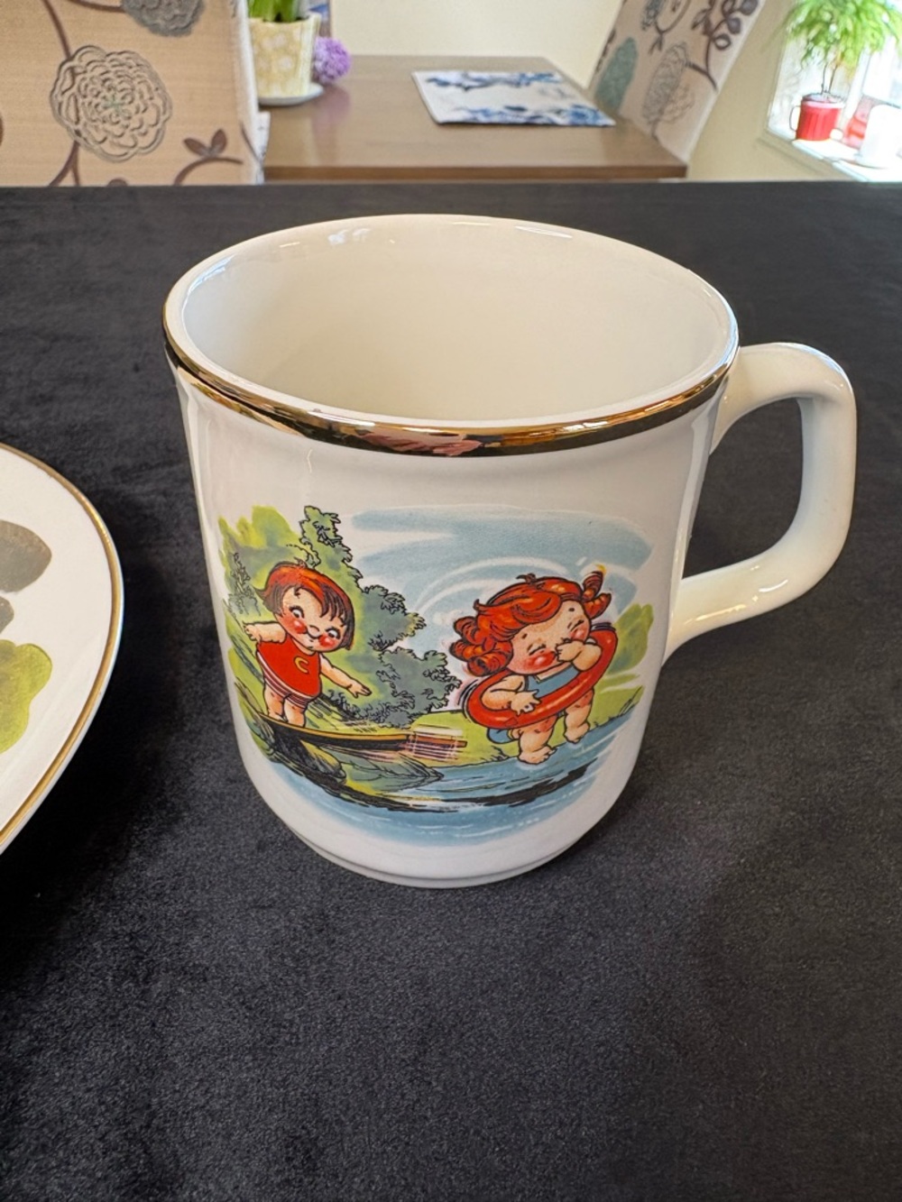 The Campbells Kid Collection “ Kids At Play” Mug & Dish - Picture 2 of 8